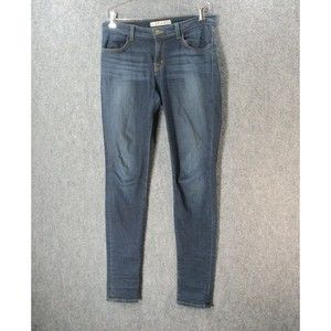 J Brand Pants Womens Size 30 Blue *Flaw Denim Jeans Ankle Leg Hem Stretch Skinny